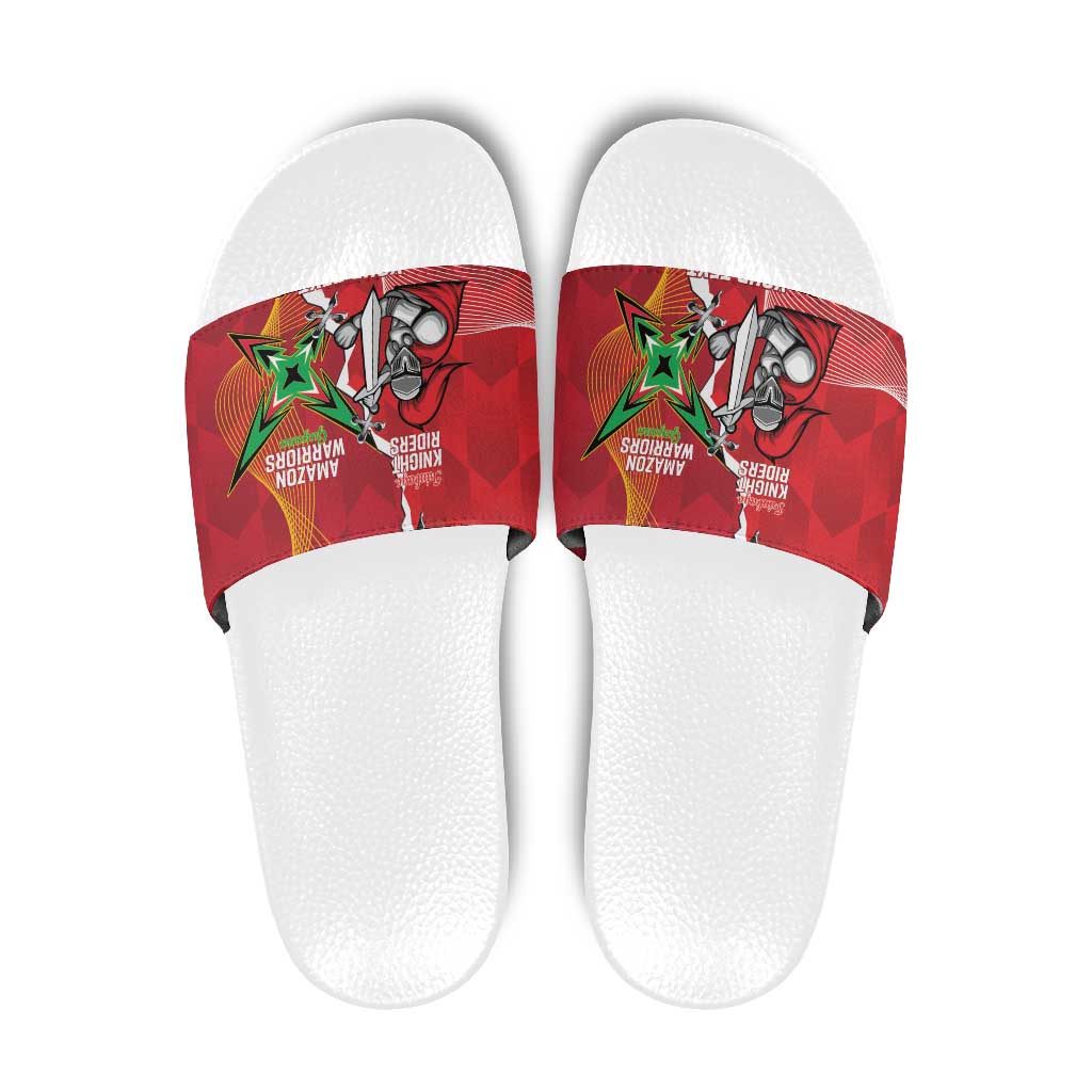 Guyana and Trinbago Cricket Custom Slide Sandals Amazon Warriors Knight Riders Together LT14