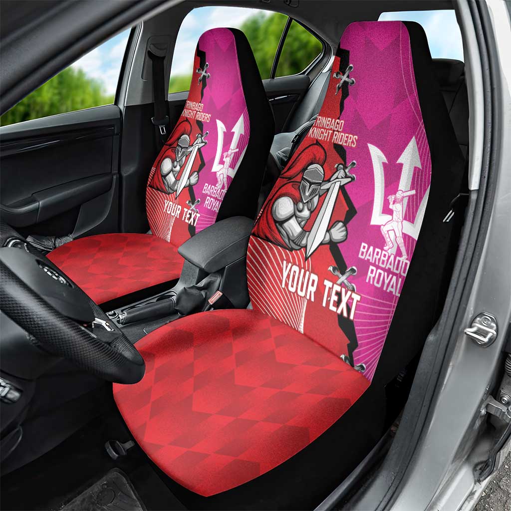 Barbados and Trinbago Cricket Personalized Car Seat Cover Royals Knight Riders Together LT14