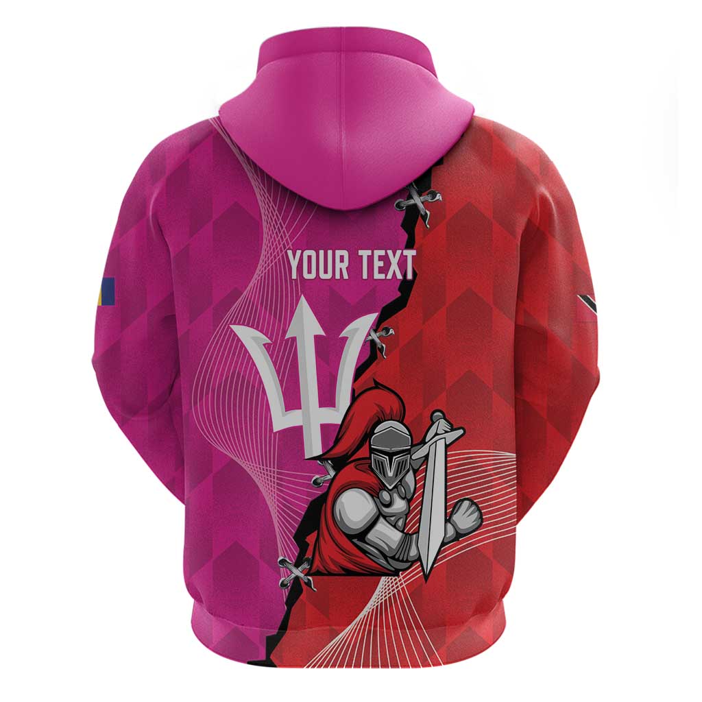 Barbados and Trinbago Cricket Personalized Hoodie Royals Knight Riders Together LT14