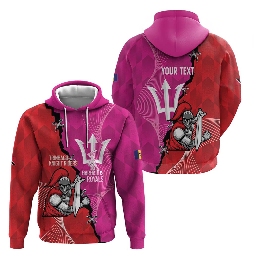 Barbados and Trinbago Cricket Personalized Hoodie Royals Knight Riders Together LT14