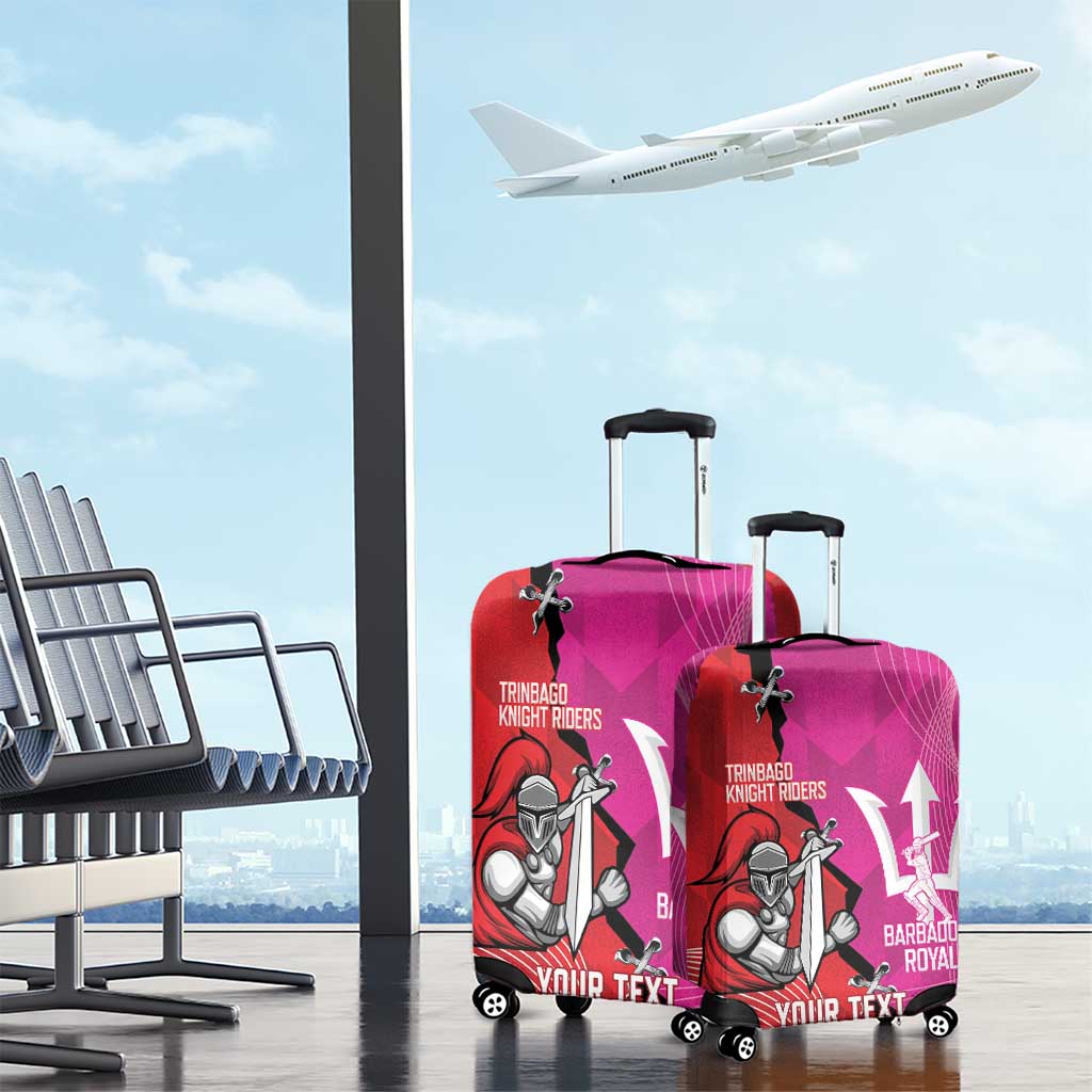 Barbados and Trinbago Cricket Personalized Luggage Cover Royals Knight Riders Together LT14