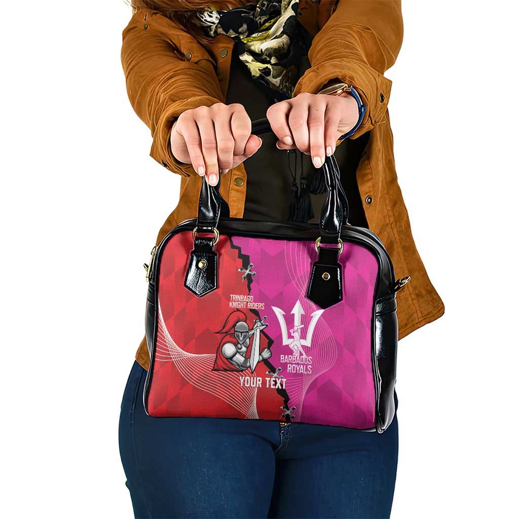 Barbados and Trinbago Cricket Personalized Shoulder Handbag Royals Knight Riders Together LT14