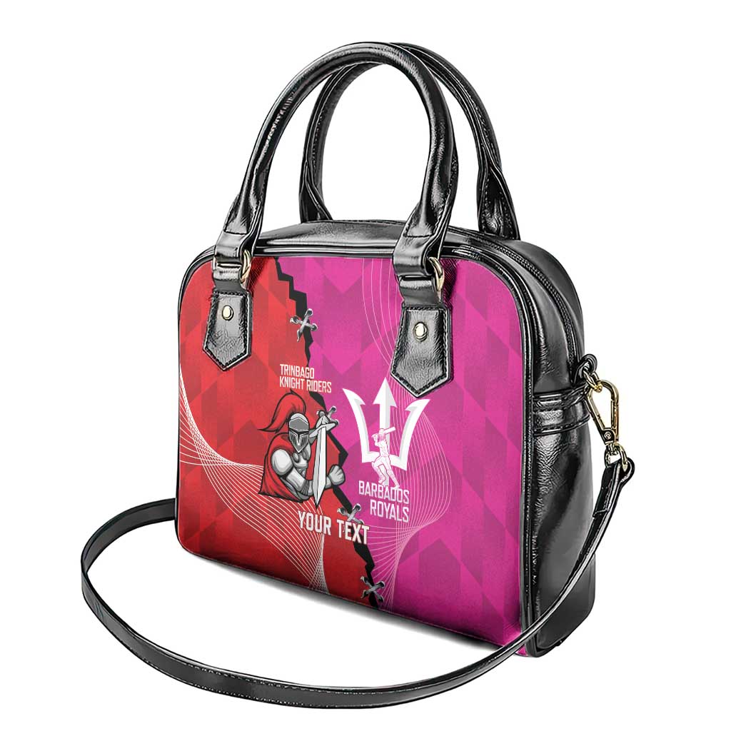 Barbados and Trinbago Cricket Personalized Shoulder Handbag Royals Knight Riders Together LT14