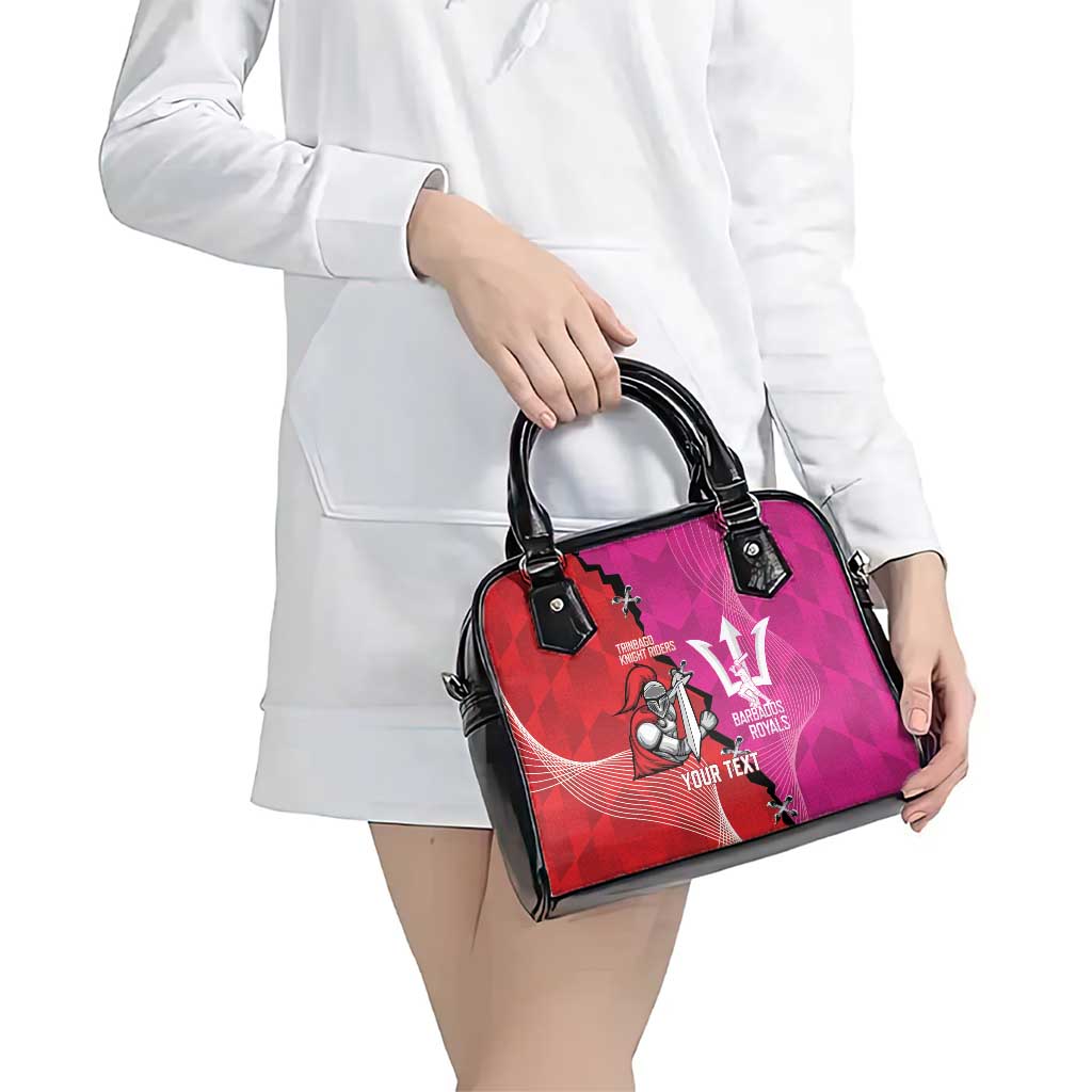 Barbados and Trinbago Cricket Personalized Shoulder Handbag Royals Knight Riders Together LT14