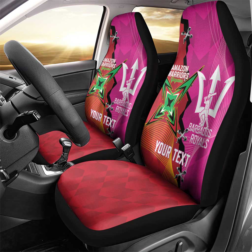 Barbados and Guyana Cricket Personalized Car Seat Cover Royals Amazon Warriors Together LT14
