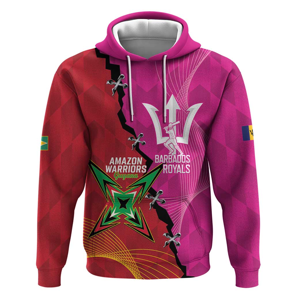 Barbados and Guyana Cricket Personalized Hoodie Royals Amazon Warriors Together LT14