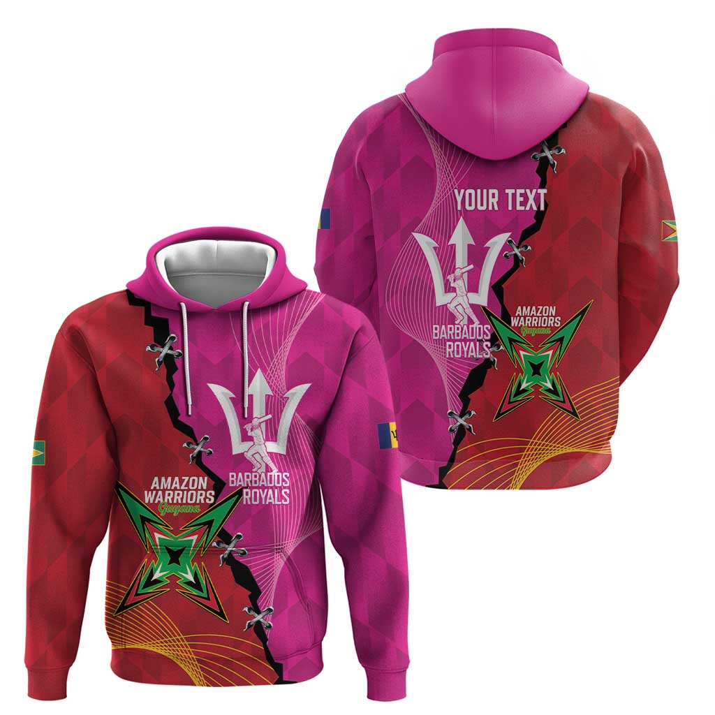 Barbados and Guyana Cricket Personalized Hoodie Royals Amazon Warriors Together LT14