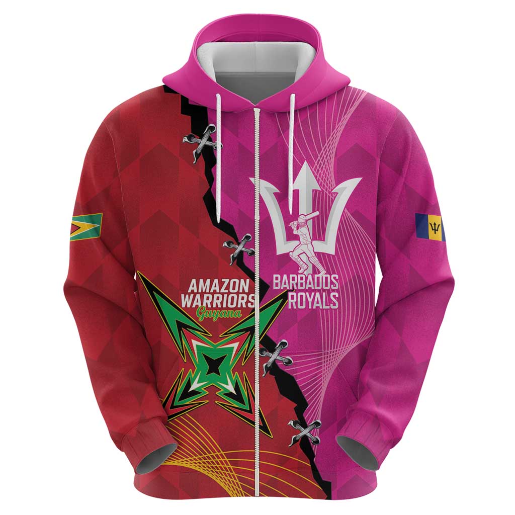 Barbados and Guyana Cricket Personalized Hoodie Royals Amazon Warriors Together LT14
