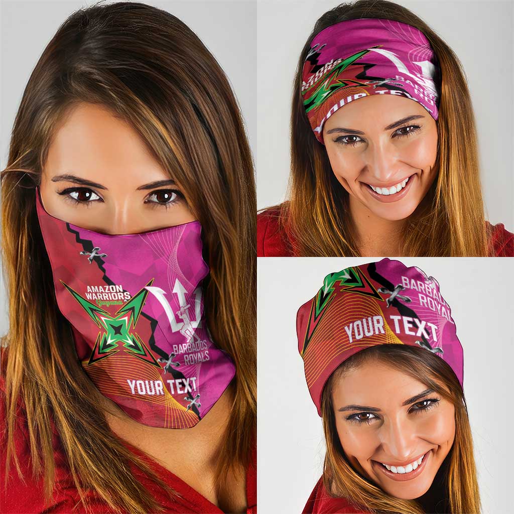 Barbados and Guyana Cricket Personalized Neck Gaiter Royals Amazon Warriors Together LT14