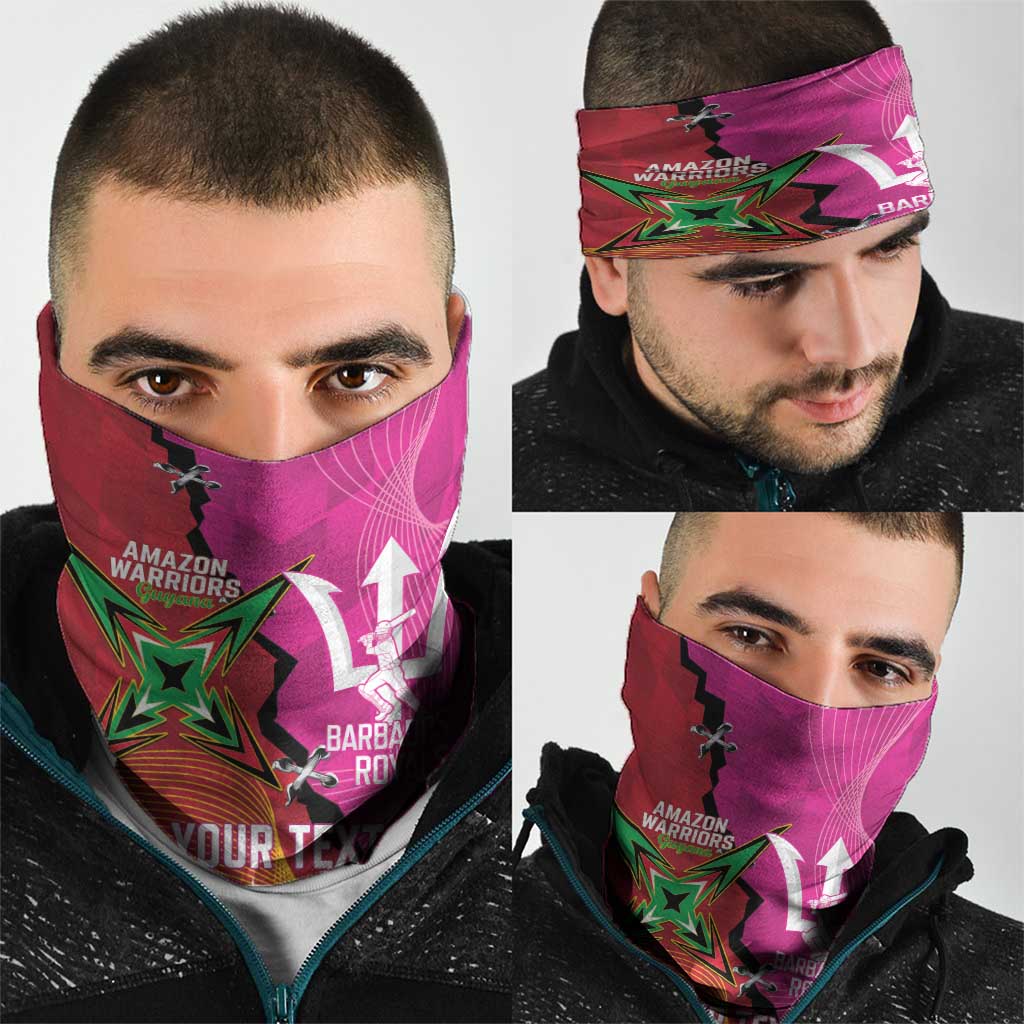 Barbados and Guyana Cricket Personalized Neck Gaiter Royals Amazon Warriors Together LT14