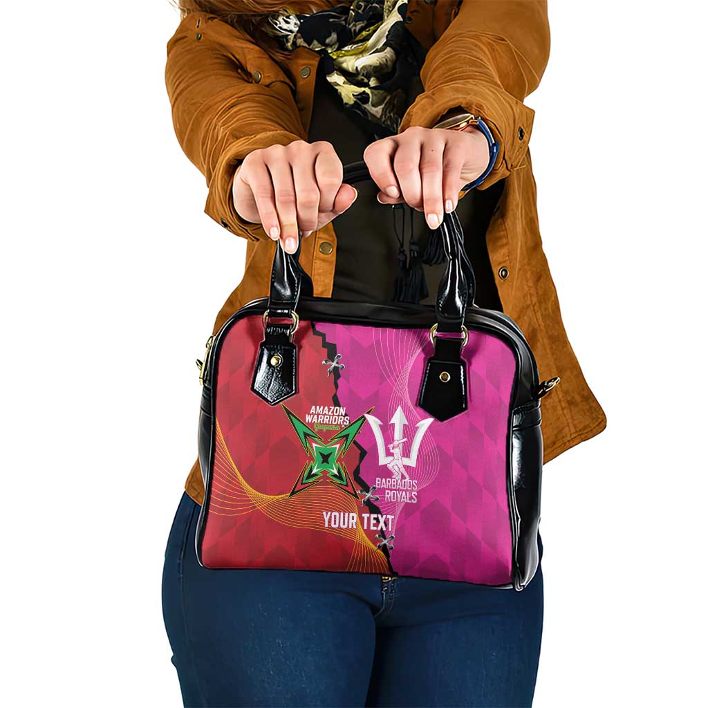 Barbados and Guyana Cricket Personalized Shoulder Handbag Royals Amazon Warriors Together LT14