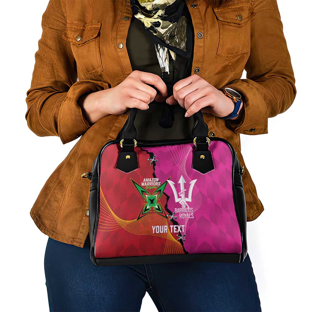 Barbados and Guyana Cricket Personalized Shoulder Handbag Royals Amazon Warriors Together LT14