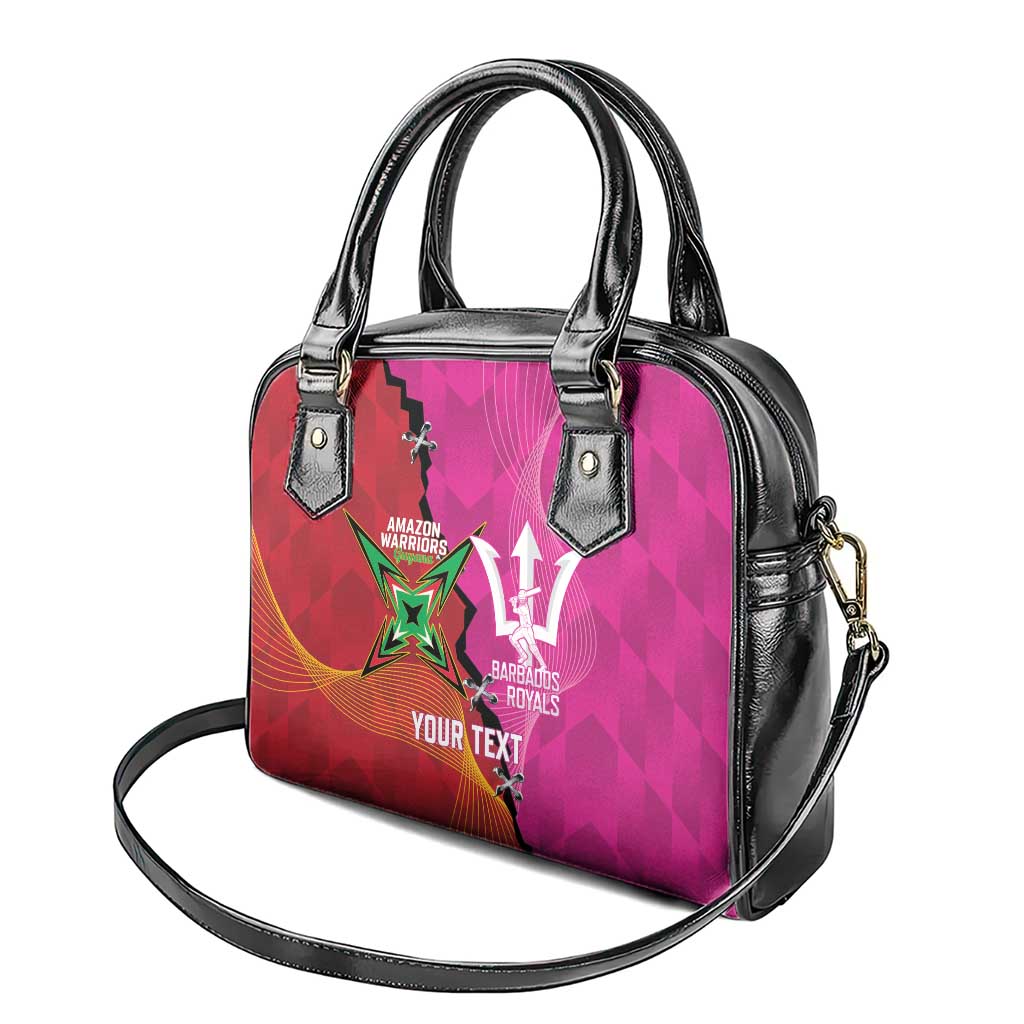 Barbados and Guyana Cricket Personalized Shoulder Handbag Royals Amazon Warriors Together LT14