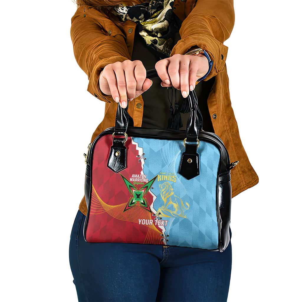 Saint Lucia and Guyana Cricket Personalized Shoulder Handbag Kings Amazon Warriors Together LT14