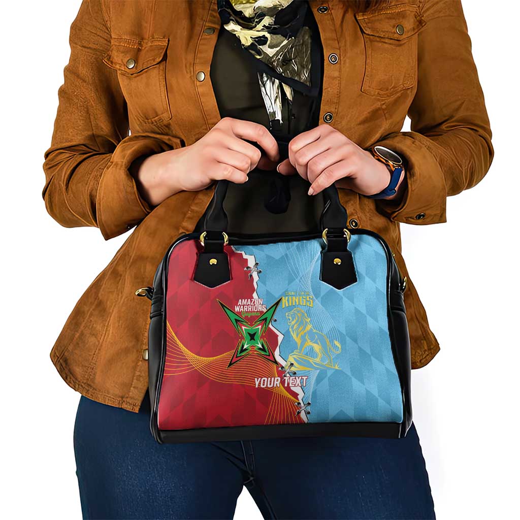 Saint Lucia and Guyana Cricket Personalized Shoulder Handbag Kings Amazon Warriors Together LT14