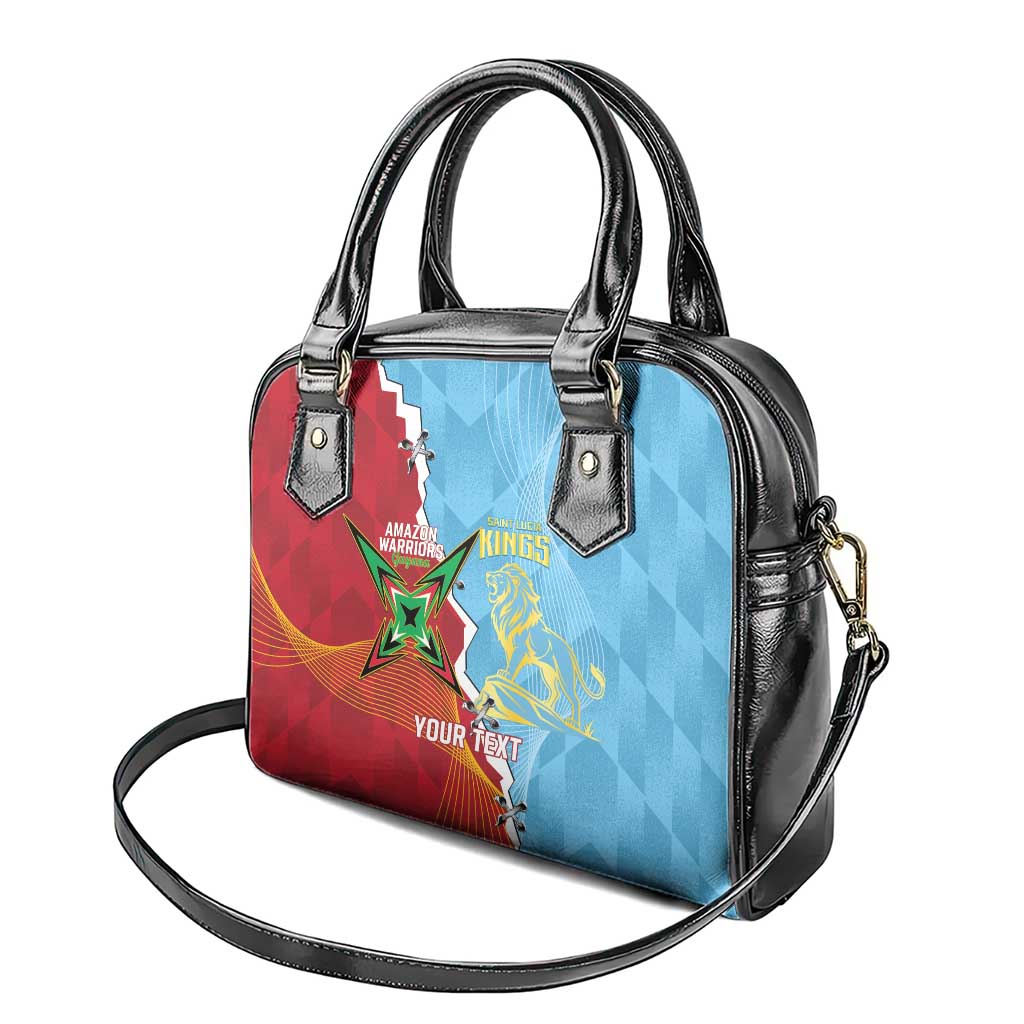 Saint Lucia and Guyana Cricket Personalized Shoulder Handbag Kings Amazon Warriors Together LT14