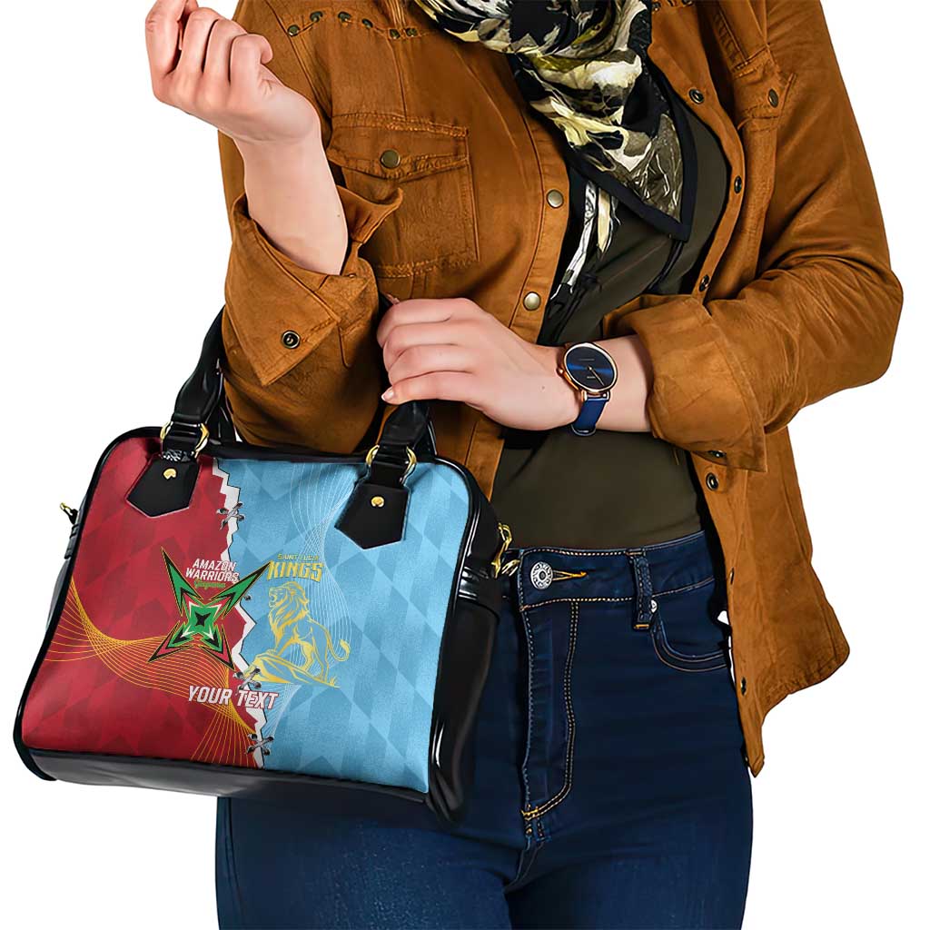 Saint Lucia and Guyana Cricket Personalized Shoulder Handbag Kings Amazon Warriors Together LT14