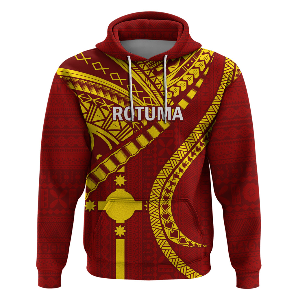 Personalised Fiji Rotuma Hoodie Fijian Tapa Pattern LT14