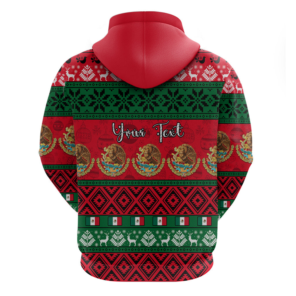 Personalised Mexico Christmas Hoodie Feliz Navidad Mexican Pattern LT14