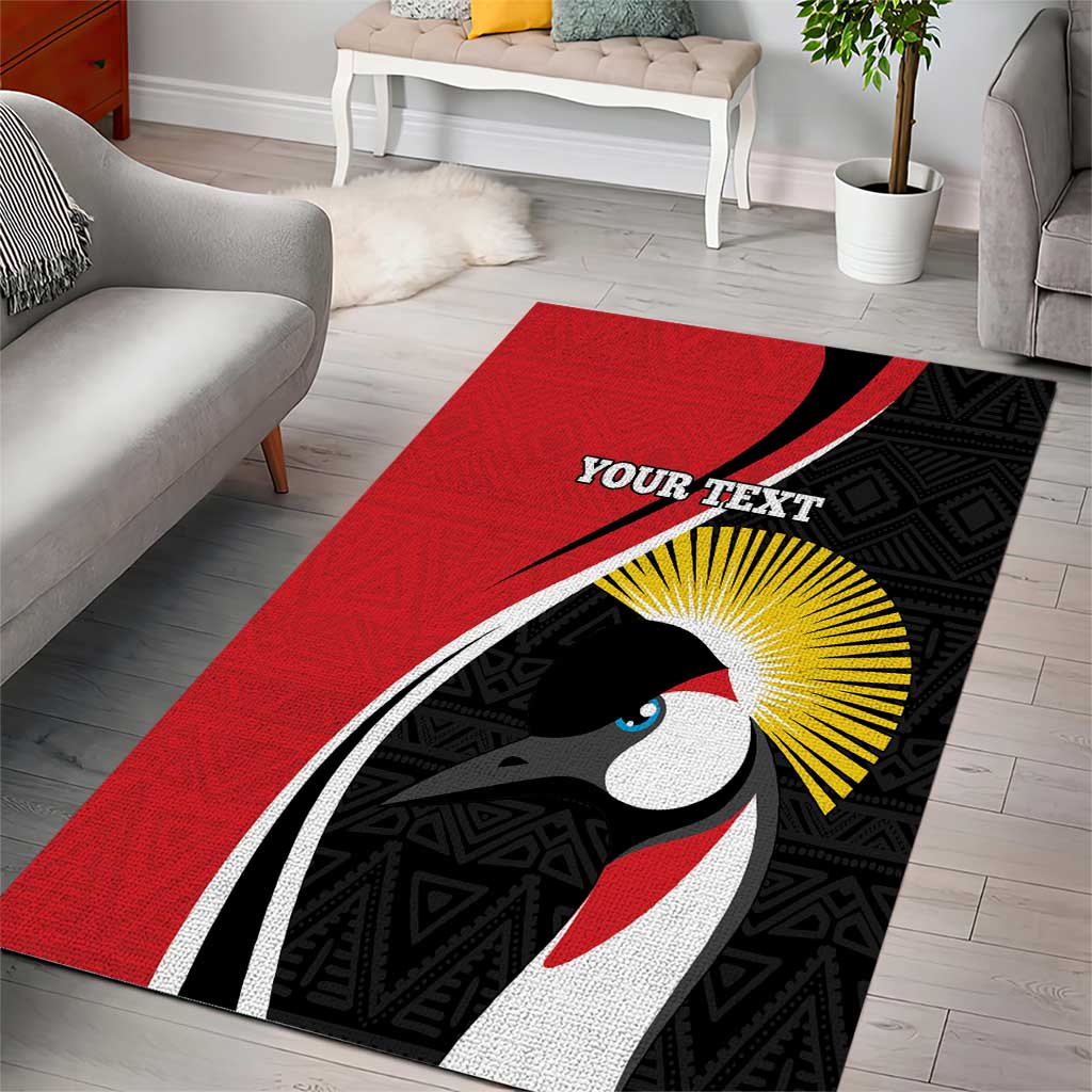 Afro Uganda Rugby Custom Area Rug Go Cranes - African Pattern LT14