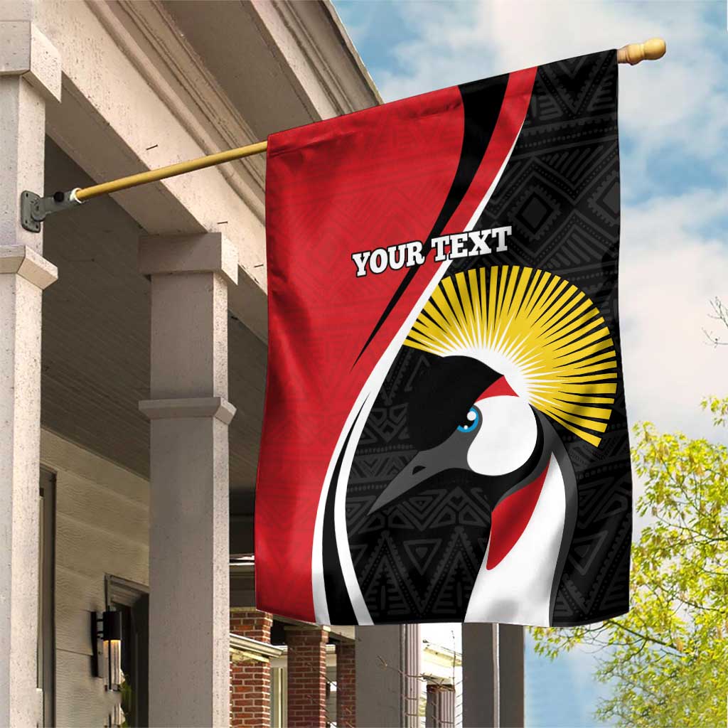 Afro Uganda Rugby Custom Garden Flag Go Cranes - African Pattern LT14