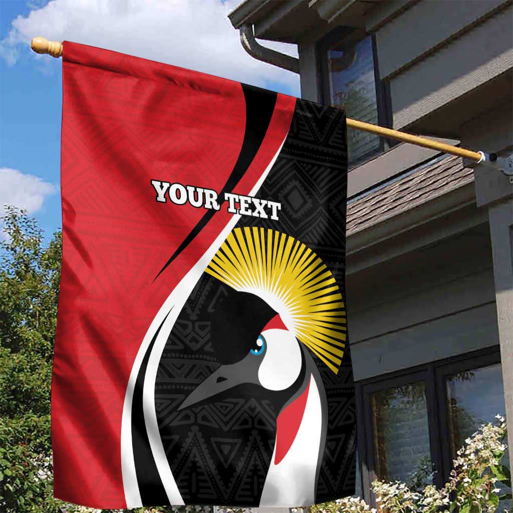 Afro Uganda Rugby Custom Garden Flag Go Cranes - African Pattern LT14