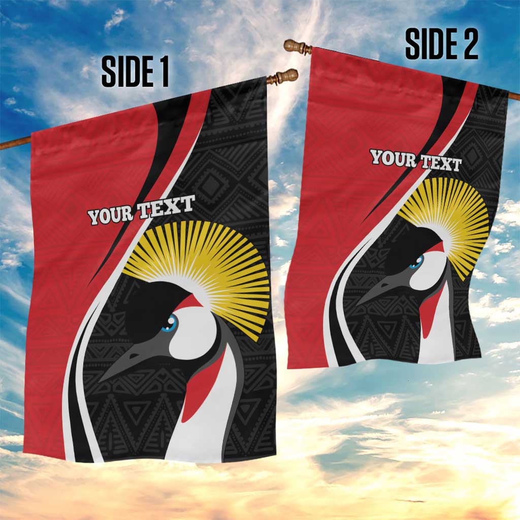 Afro Uganda Rugby Custom Garden Flag Go Cranes - African Pattern LT14