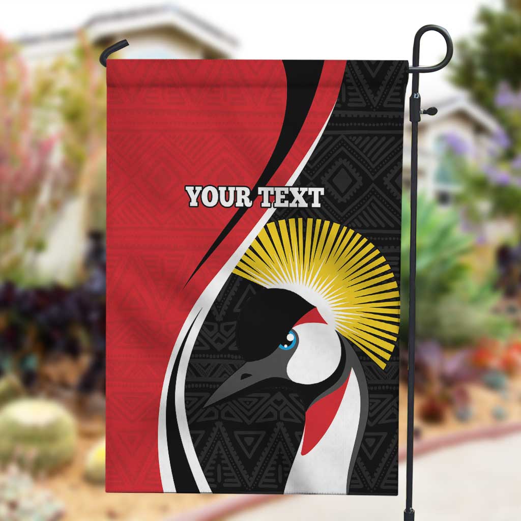 Afro Uganda Rugby Custom Garden Flag Go Cranes - African Pattern LT14