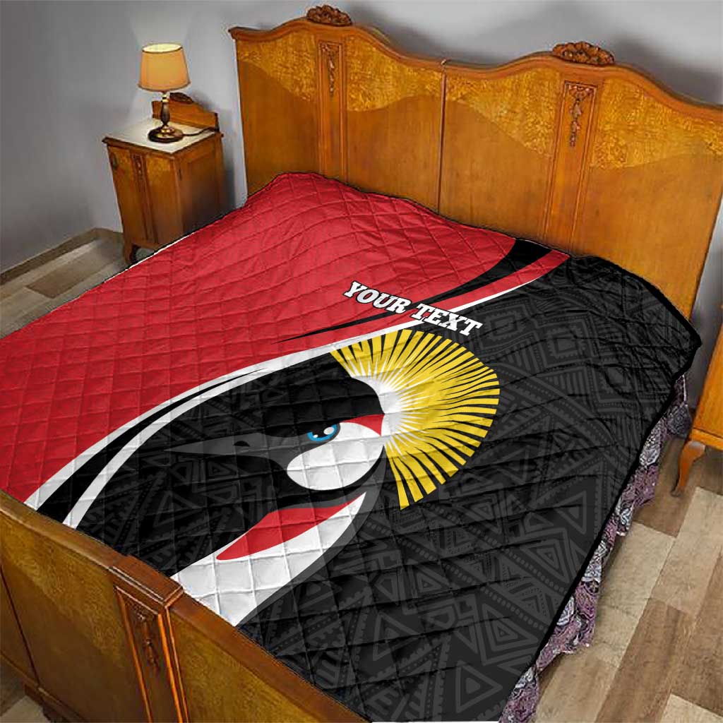 Afro Uganda Rugby Custom Quilt Go Cranes - African Pattern LT14