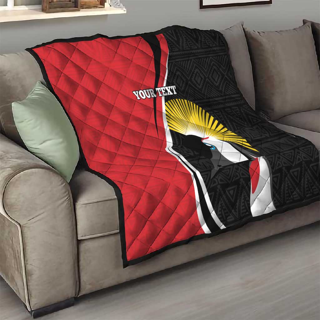 Afro Uganda Rugby Custom Quilt Go Cranes - African Pattern LT14