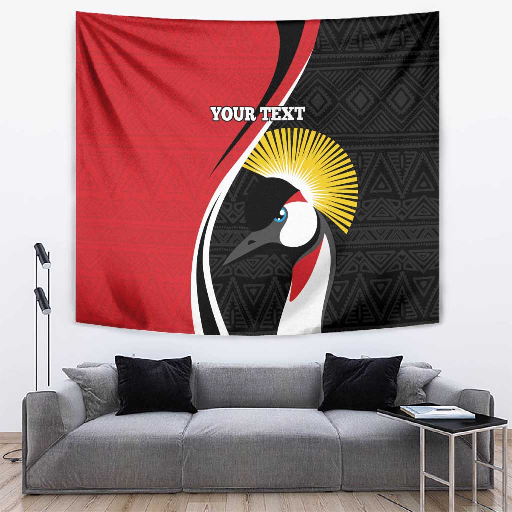 Afro Uganda Rugby Custom Tapestry Go Cranes - African Pattern LT14