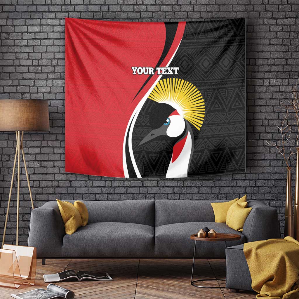 Afro Uganda Rugby Custom Tapestry Go Cranes - African Pattern LT14
