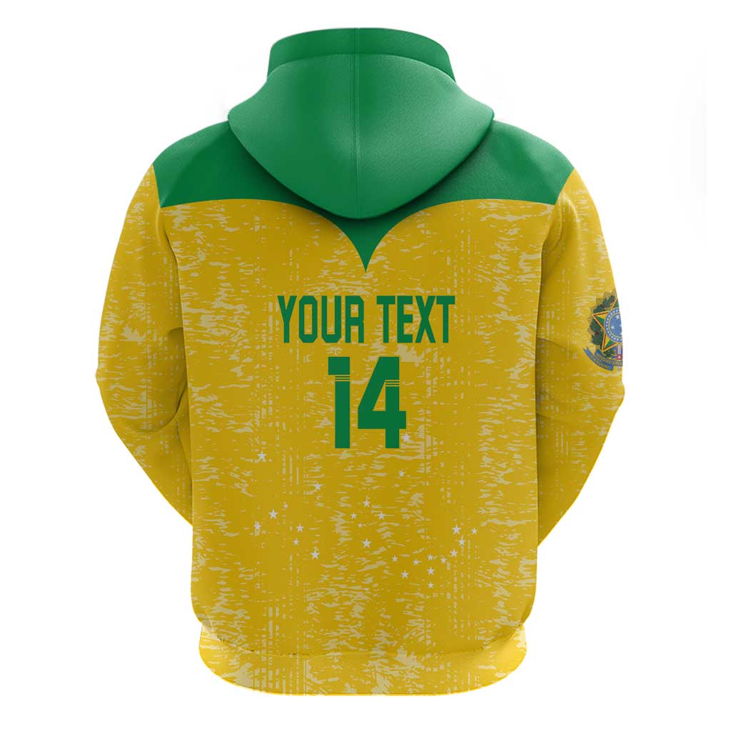 Custom Brasil Volleyball Hoodie Vai Canarinhos! LT14