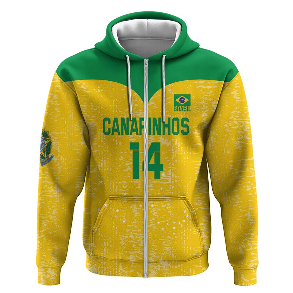 Custom Brasil Volleyball Hoodie Vai Canarinhos! LT14