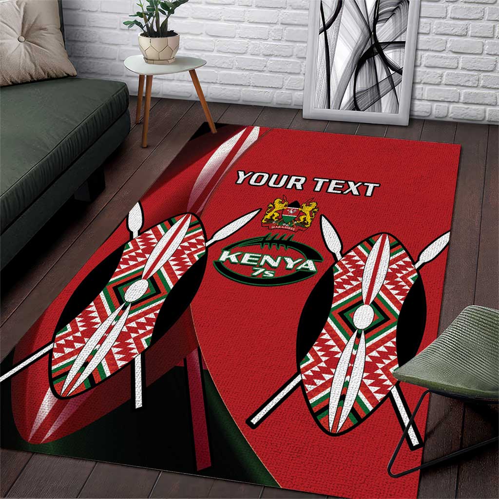 Custom Kenya Rugby Sevens Kenyan Sporty Version Area Rug LT14