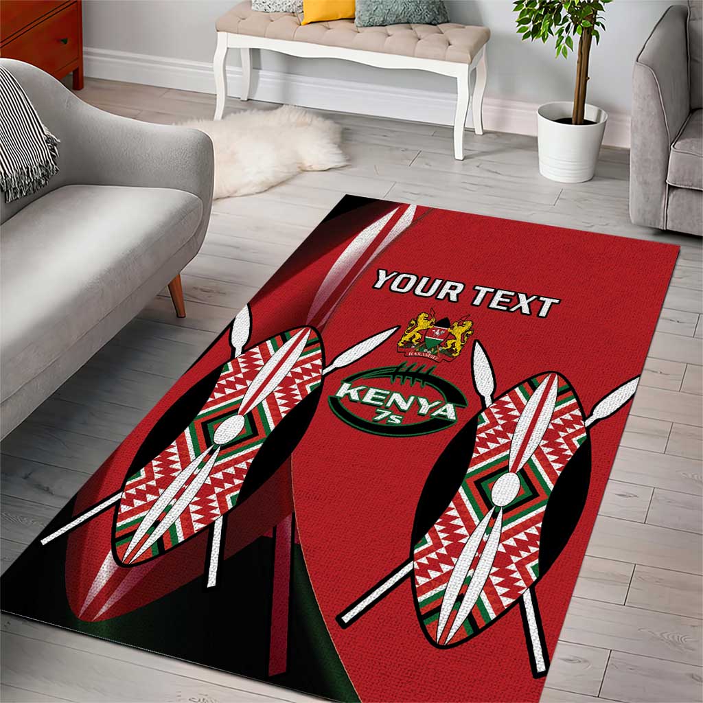 Custom Kenya Rugby Sevens Kenyan Sporty Version Area Rug LT14