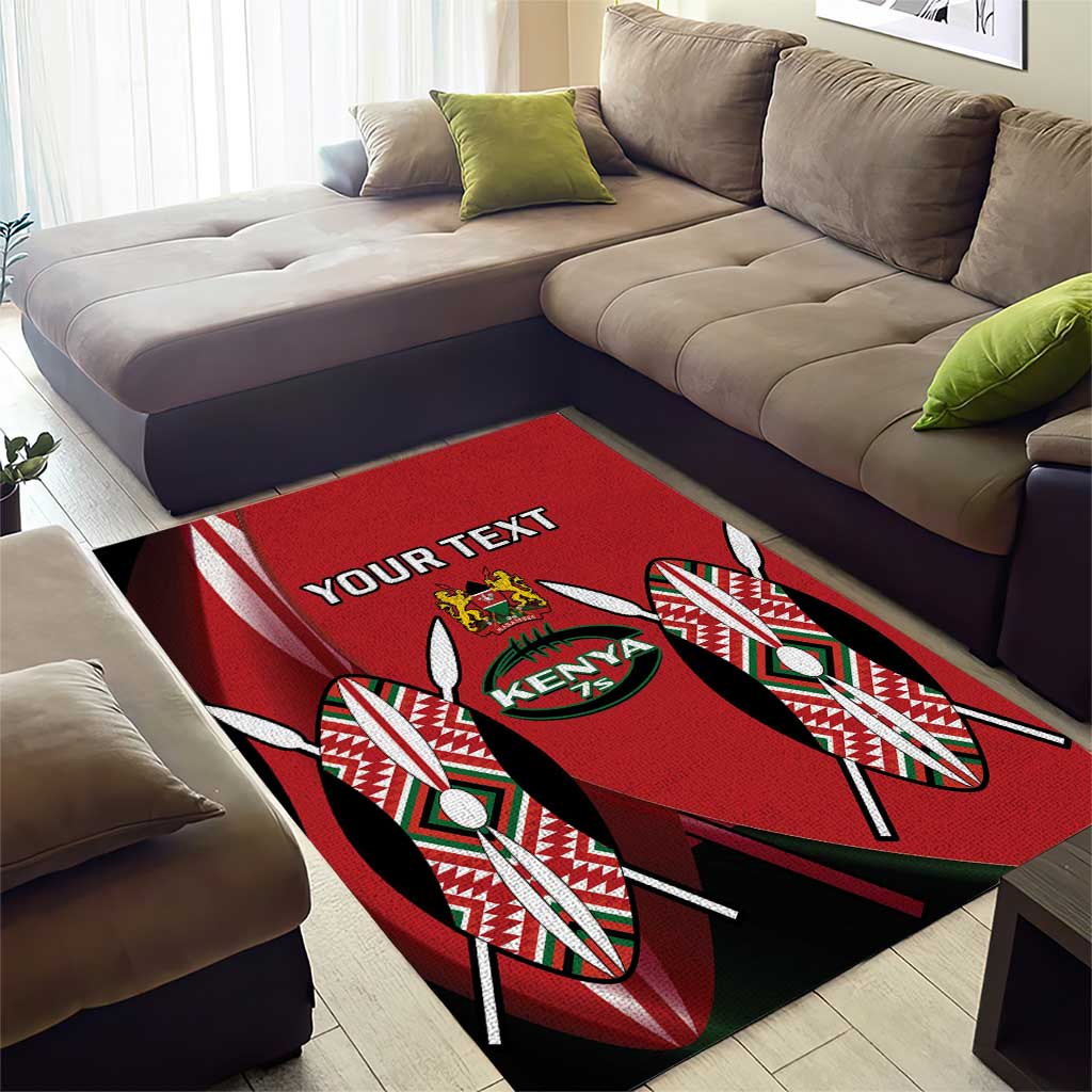 Custom Kenya Rugby Sevens Kenyan Sporty Version Area Rug LT14