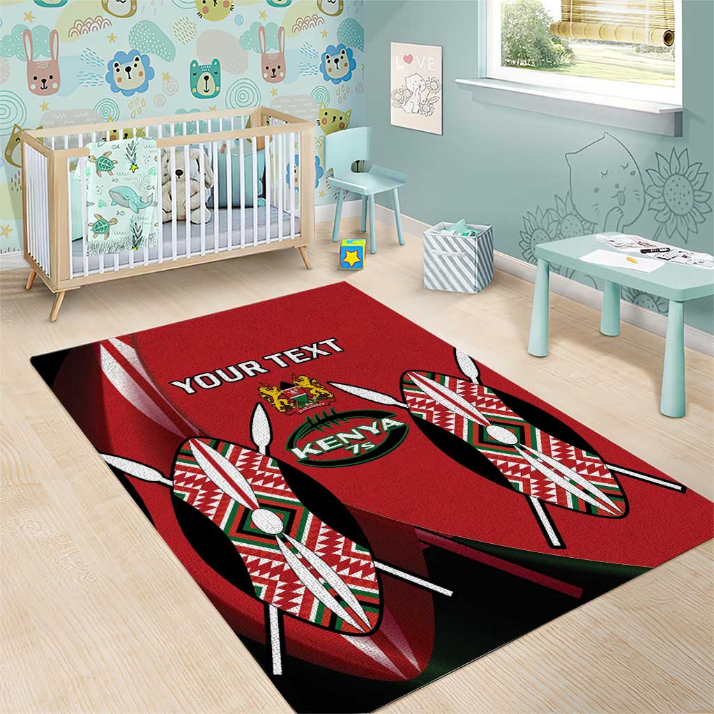 Custom Kenya Rugby Sevens Kenyan Sporty Version Area Rug LT14