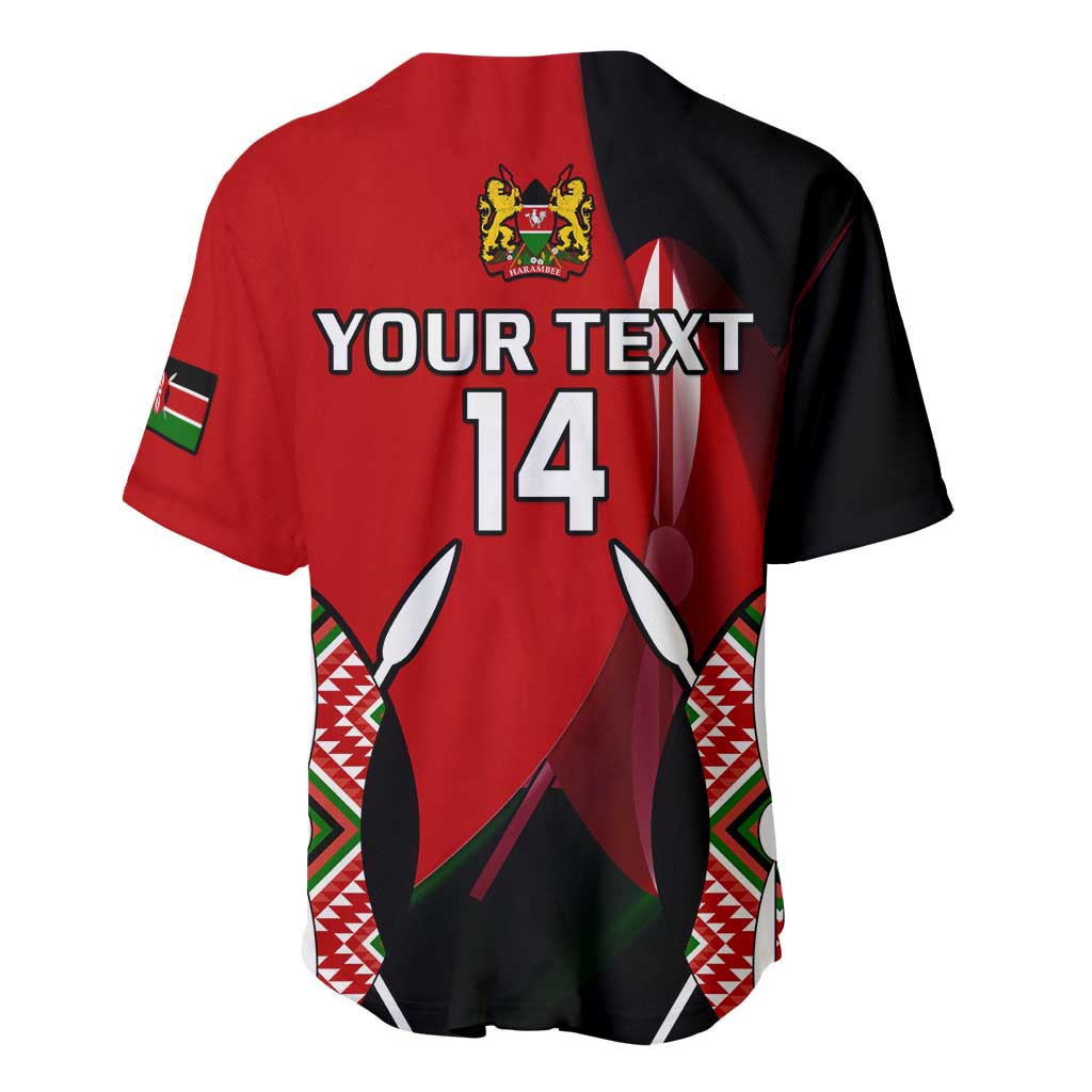 Custom Kenya Rugby Sevens Kenyan Sporty Version Baseball Jersey LT14