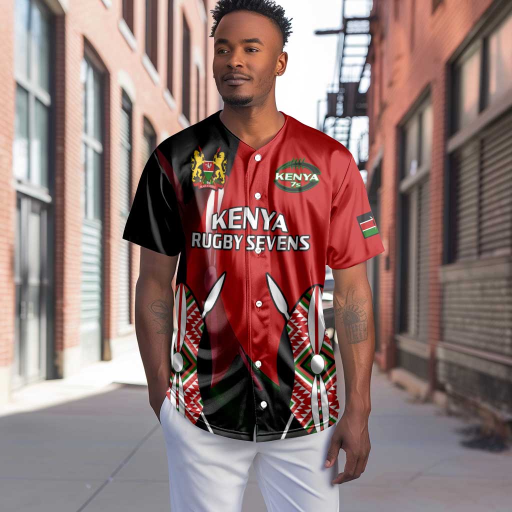 Custom Kenya Rugby Sevens Kenyan Sporty Version Baseball Jersey LT14