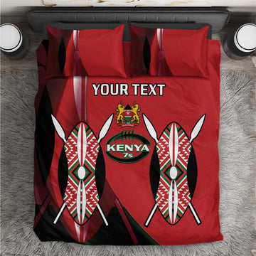 Custom Kenya Rugby Sevens Kenyan Sporty Version Bedding Set LT14