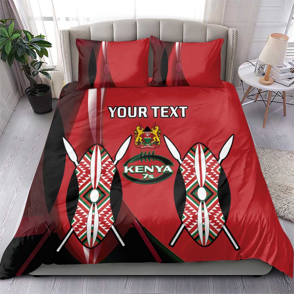 Custom Kenya Rugby Sevens Kenyan Sporty Version Bedding Set LT14