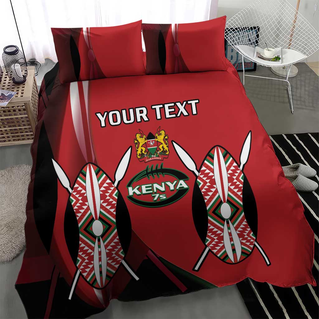 Custom Kenya Rugby Sevens Kenyan Sporty Version Bedding Set LT14