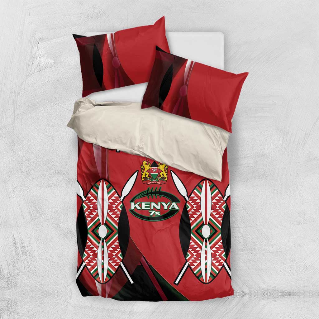 Custom Kenya Rugby Sevens Kenyan Sporty Version Bedding Set LT14