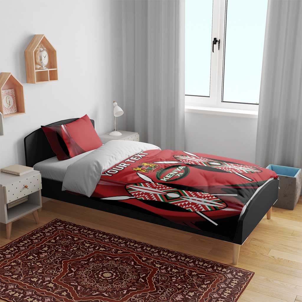 Custom Kenya Rugby Sevens Kenyan Sporty Version Bedding Set LT14