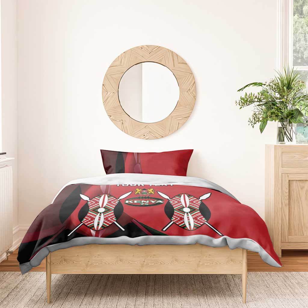 Custom Kenya Rugby Sevens Kenyan Sporty Version Bedding Set LT14