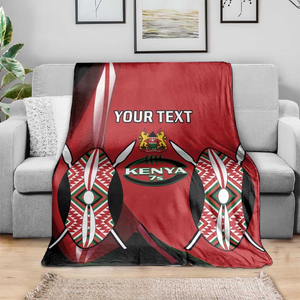 Custom Kenya Rugby Sevens Kenyan Sporty Version Blanket LT14