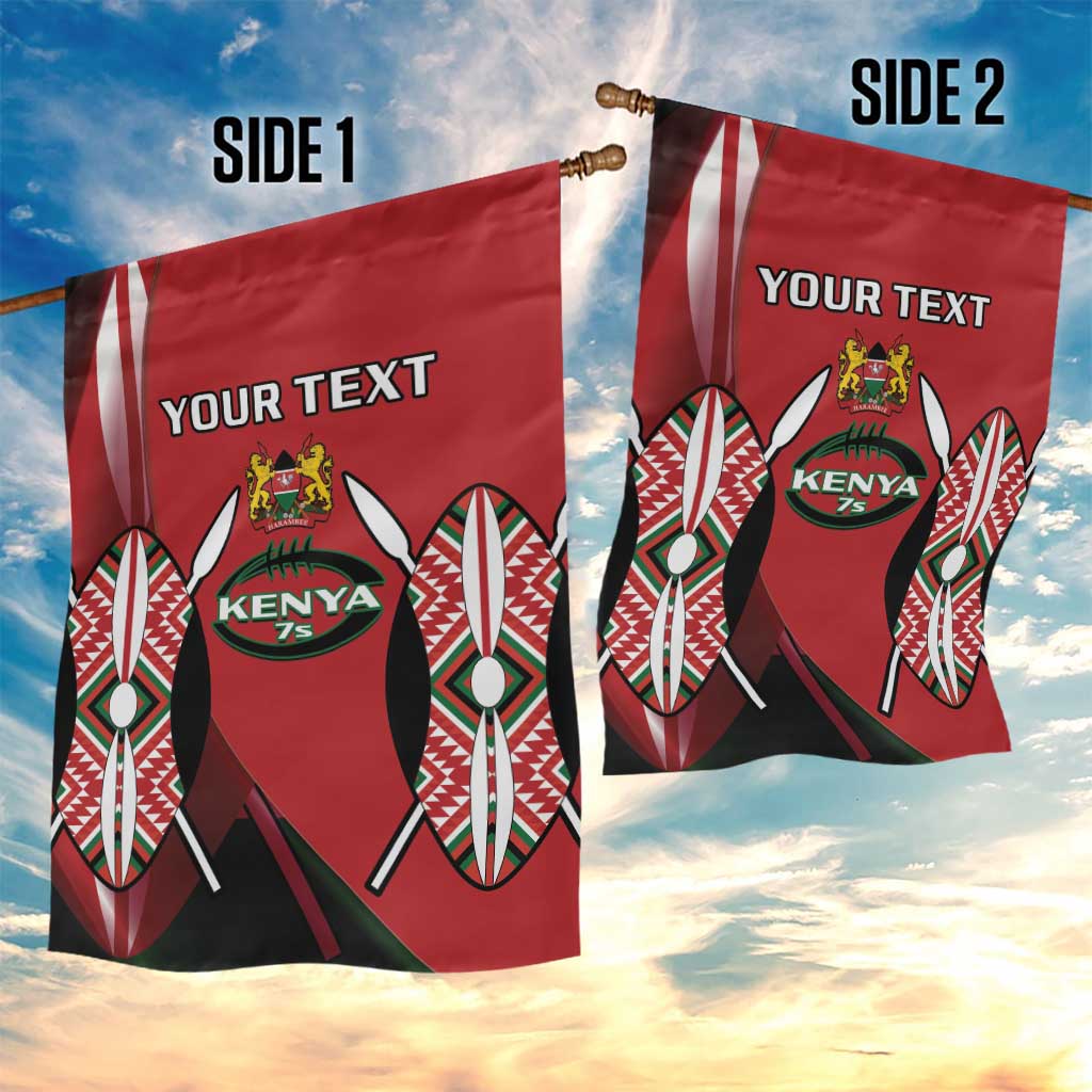 Custom Kenya Rugby Sevens Kenyan Sporty Version Garden Flag LT14