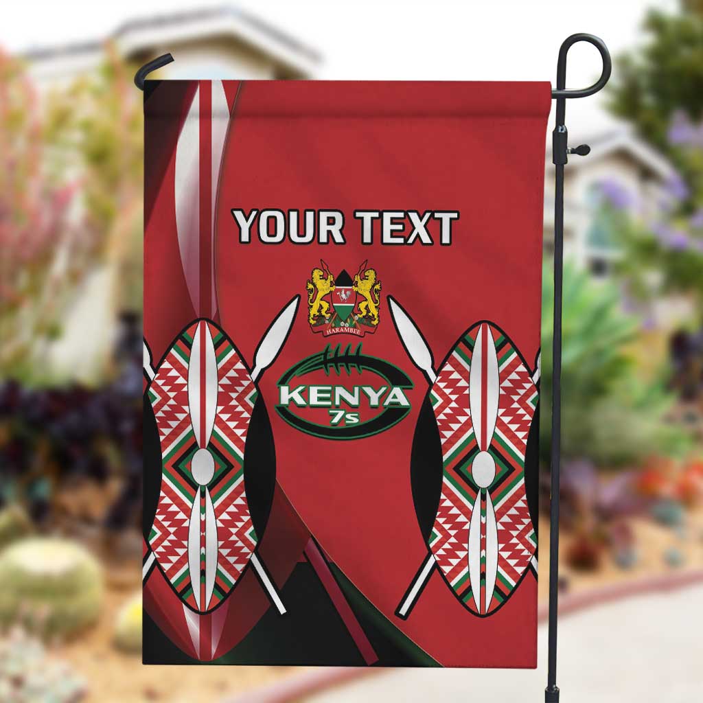 Custom Kenya Rugby Sevens Kenyan Sporty Version Garden Flag LT14