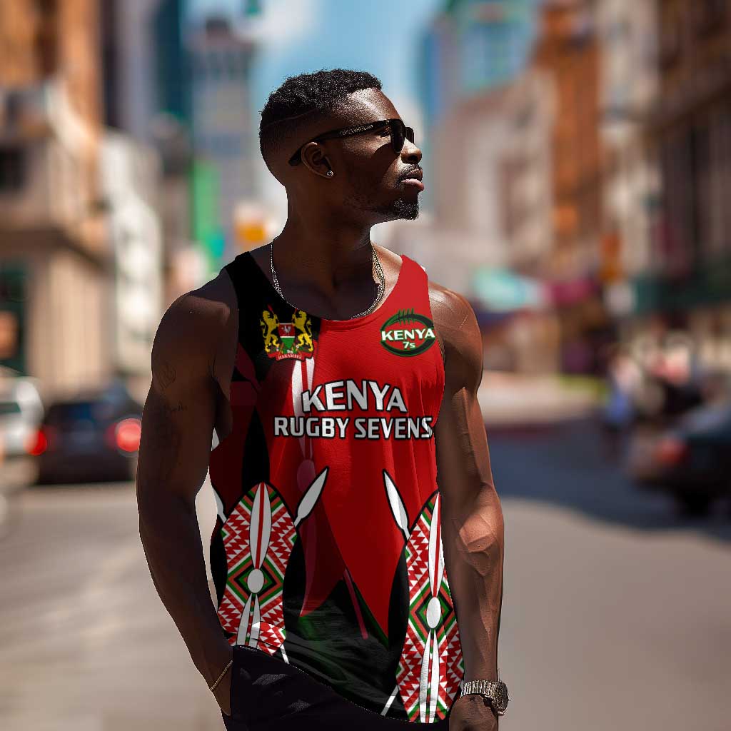 Custom Kenya Rugby Sevens Kenyan Sporty Version Men Tank Top LT14